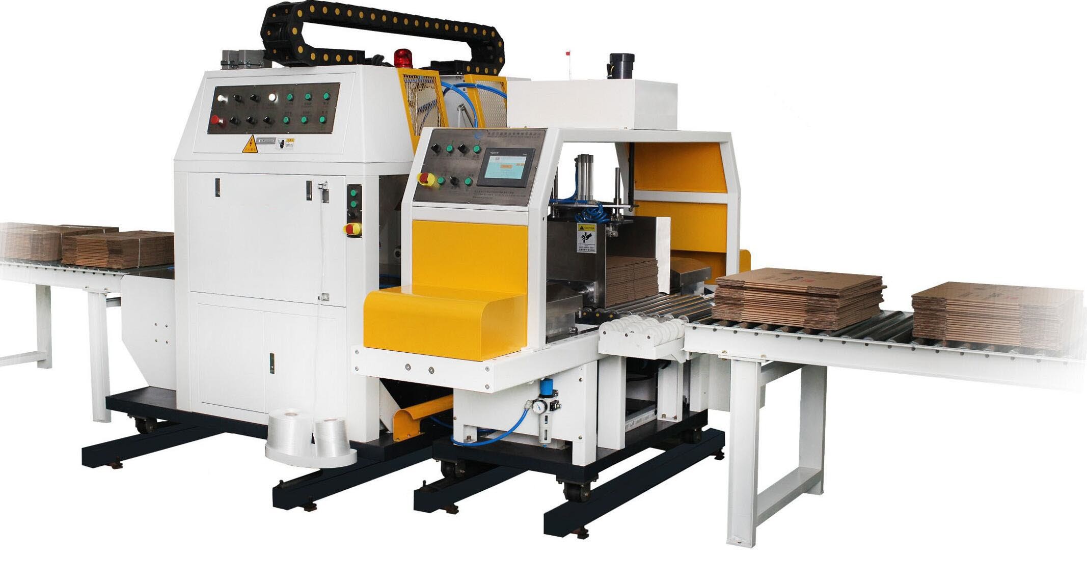China Automatic Box Strapping Machine , 0.5Mpa 3.5kw PP Strap Manufacturing Machine on sale