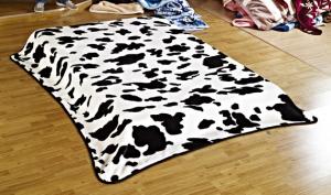 Best Black And White Printed Raschel Fleece Blanket For Indoor Keeping Warm wholesale