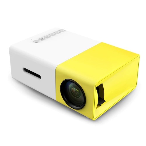 China YG300 Mini Pocket 4k Portable LED Projectors Yellow for Home Theater on sale