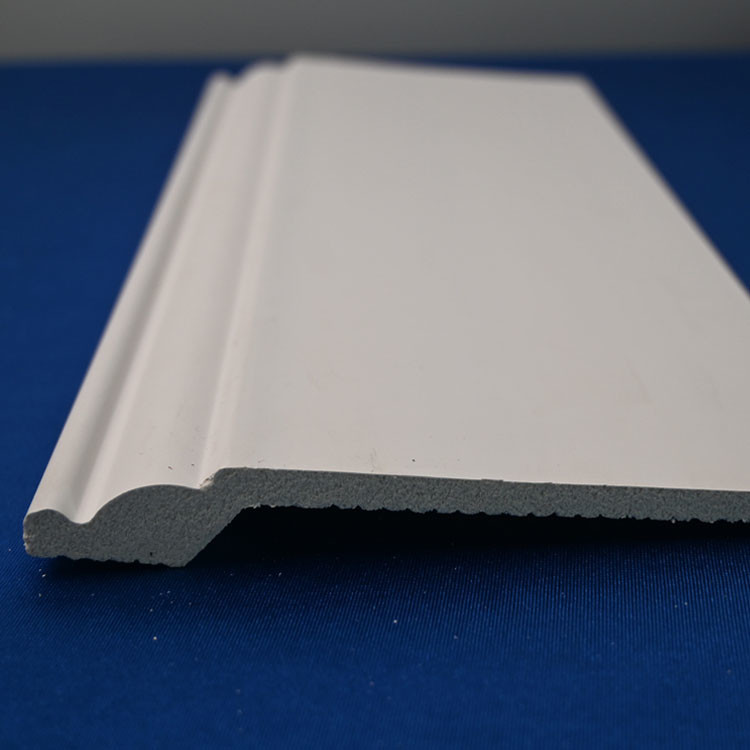 China PS Home Decorative Skirting Board Floor White Baseboard Polystyrene Foam 120*14mm on sale