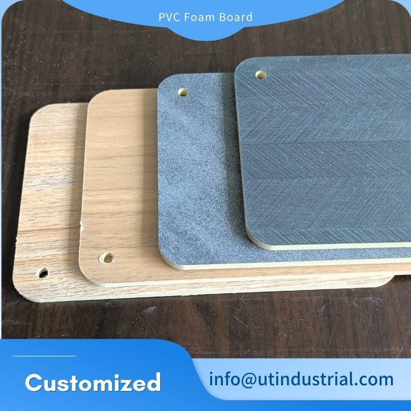 China PVC Foam Board With Wooden Color PVC Film Laminated, Wooden Laminated PVC Board on sale