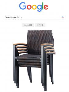 China Wicker chair with aluminum frame and teak wood or poly wood arm BY CLOVER LIFESTYLE on sale
