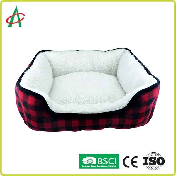 Best Rectangle Fluffy Dog Blanket , CPSC Soft Pet Bed With Anti Slip Bottom wholesale