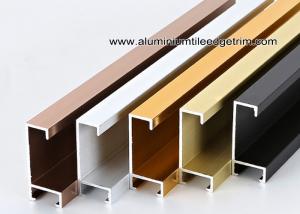 Metal Type Aluminium Wall Picture Frame Mouldings With Brushed Sides