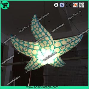 Best Indoor Event Hanging Decoration Inflatable Character/Inflatable Starfish With LED Light wholesale