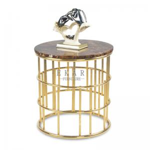 China New Modern Metal Base Round End Table Small on sale