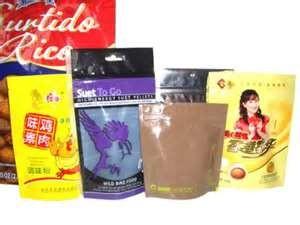 PET / VMPET / PE snack food packaging ZIP Lock Pouches / reclosable poly bags with Gravure Printing