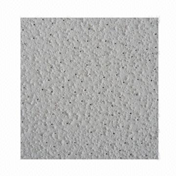 Cheap Mineral Wool Acoustic Ceiling Board with Sand/Pin Holes, Damp-proof and Fire-retardant for sale
