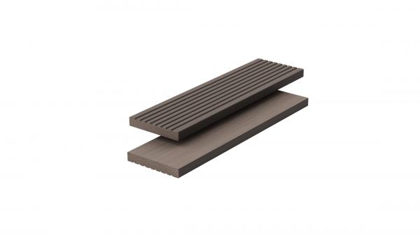 Cheap ROSH Outdoor Capped Composite Decking WPC Fascia Co Extrusion Waterproof Wpc Flooring for sale