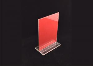 China Customized Color Acrylic Sign Holder Display, Acrylic Wall Mounted Sign Holder on sale