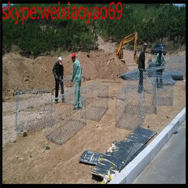 Galfan material ,4.0mm wire diameter 2x1x0.5 x1x1 Gabion stone cages basket/Stone Fence and Gabion Cages Rock Walls