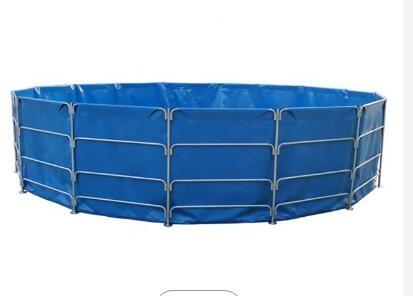 China UV Resistant 10000L Round Folded PVC Tarpaulin Fish Tank Fish Pond Plastic Tank Diy Fish Pond on sale