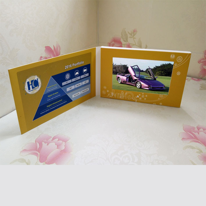 China A5 Video Booklets / video wedding invitations for birthday parties on sale