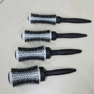 Ceramic Hairdressing Blow Drying Round Hair Brush Sets with Rubber Handle