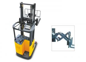 China Double Scissors Narrow Aisle Reach Forklift , 1 Ton Electric Forklift 24V 560AH on sale
