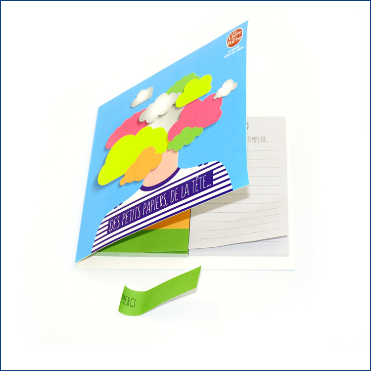 Softcover Custom Sticky Notepad Memo Pad Printing 150mm X 150mm