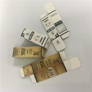 Best Customize design print CBD oil paper box, 350g paper CBD oil drops bottle packaging white paperboard box wholesale