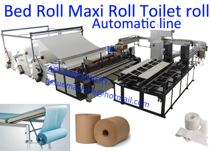China CE Φ76mm Maxi Toilet Tissue Paper Roll Making Machine on sale