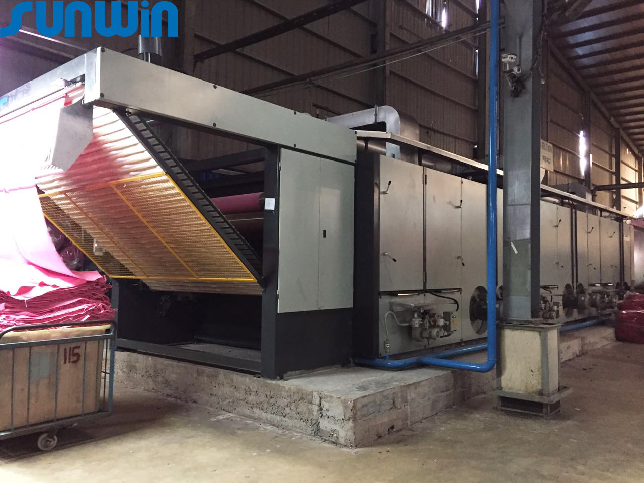 China 5m/Min High Tension Fabric Drying Machine Preshrinkage Drying Textile Dryer  Machine on sale