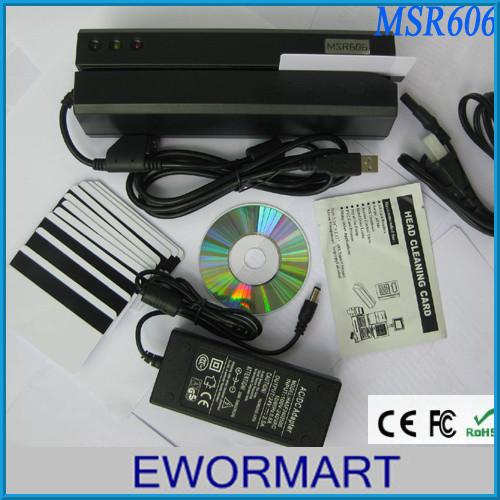 Cheap msr606 USB MSR card reader writer Compatiable MSR605 MSR609 MSRX6 with software for sale