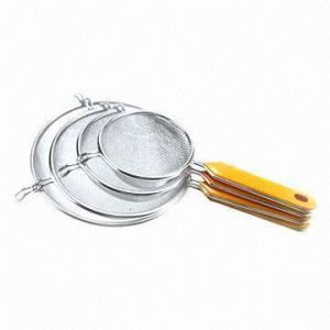 Best Double Shackle Stainless Steel Frying Oil Strainers with Fine Mesh wholesale