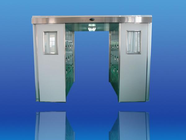 Cheap Automatic Sliding Door Cleanroom Air Shower For Person / Cargo Dust Removal for sale