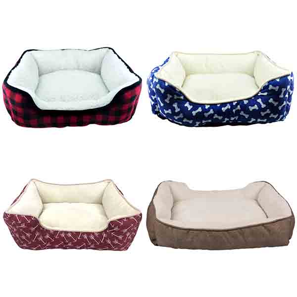Rectangle Fluffy Dog Blanket , CPSC Soft Pet Bed With Anti Slip Bottom