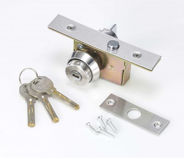 Cheap Single Cylinder SUS201 Face Plate Glass Door Lock Aluminum Frame for sale