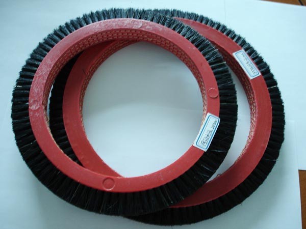 China Natural Hog Hair Knitting Machine Brush Hardness OD 172MM ID 77MM on sale