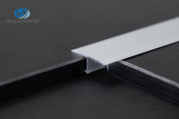 Cheap Electrophoresis T8 Aluminum T Profiles 3.5mm Height For Kitchen Tile for sale