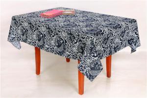 Best Handmade Technics Custom Printed Tablecloths With Classic Damask Pattern wholesale