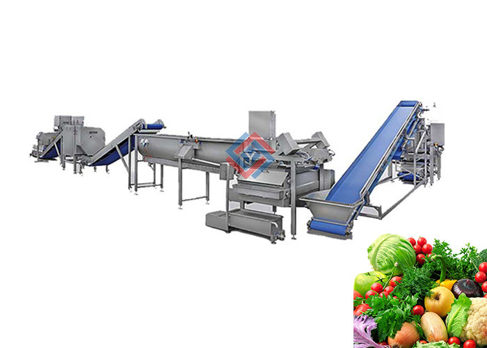 China Commercial Fruit Vegetable Washer Machine , Vegetables Processing Line on sale