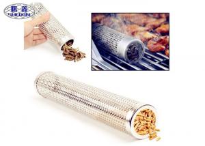 China Smokincube Wood Pellet Smoker Tube Perforated Stainless Steel For Barbecue on sale