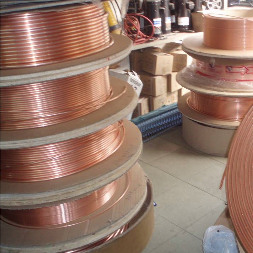 Best Polished Cu99.99% TU2 Seamless Pancake Coil Copper Pipe 19 To 24 Swg Thickness wholesale