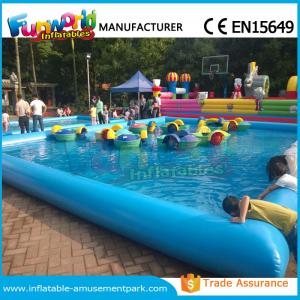 China Customized Inflatable Water Pool / Swimming Pool With Paddle Boat CE Approval on sale