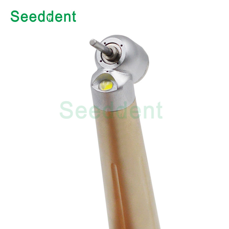 Best Four Holes Water Spray Clean Head System Dental 45 degree LED Handpiece / Push Button 45 degree High speed Hand piece wholesale