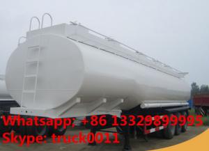 China 3 axle good price new 30000L fuel tank trailer for Zimbabwe, 3 axles 30m3 bulk road transported oil tank for sale on sale