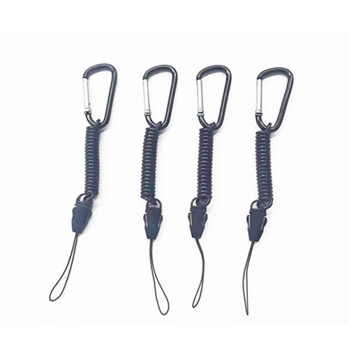 China Smart Short Connecting Flex Coil Tether And Cell Phone Nylon Loop 1.2MM on sale