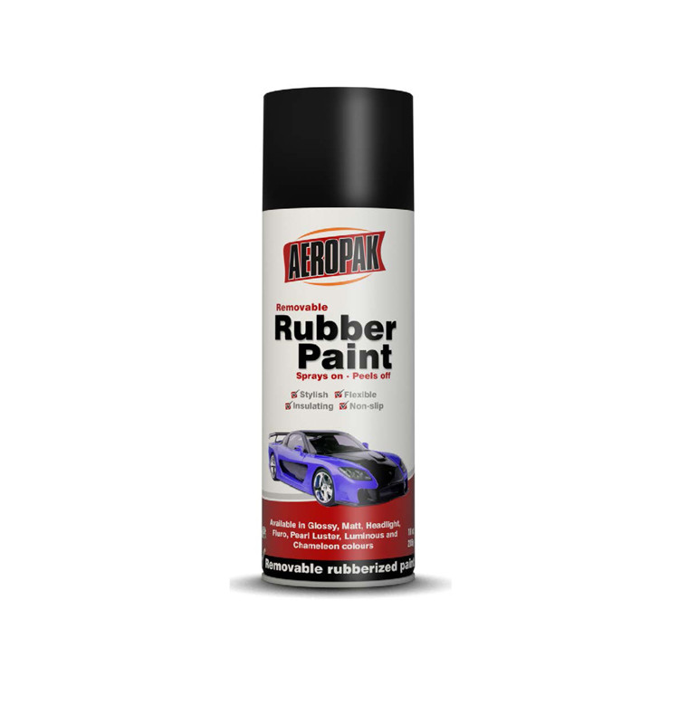 China Washable Removable Rubber Spray Paint Anti Acid With Good Color Stability on sale