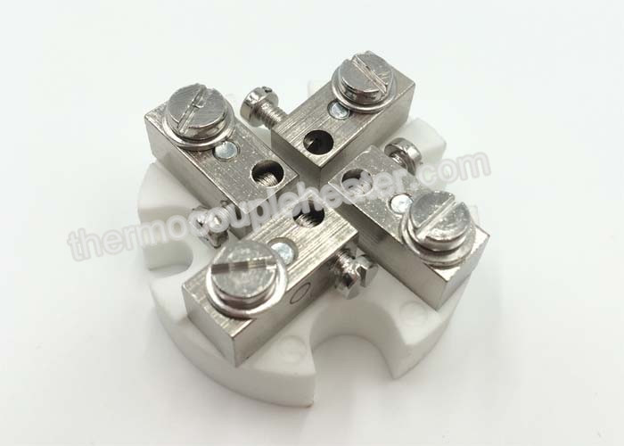 China Ceramic Terminal Block  D-4P-CS  For Industry Thermocouple Head Connection on sale
