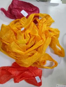 Best Vegetables Protective Mesh Sleeving Color Tubular PE Plastic Nets Bags Long Lifespan wholesale