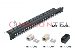 Best FTP UTP Blank Patch Panel , 24 Port Cat5e Patch Panel With Cable Manager wholesale