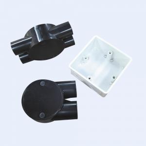 Best UPVC Junction Box One Way To Four Way 20mm 50mm Black White Low Smoke Material wholesale