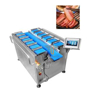China TOUPACK 12 Head Linear Combination Weigher For Cured Meat Packaging Machine Meat Belt Linear Multihead Weighe on sale