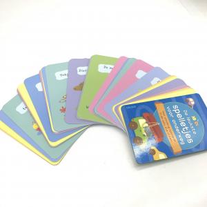 China Customized Double Sided Children Educational Flash Cards With Shrink Wrapped on sale