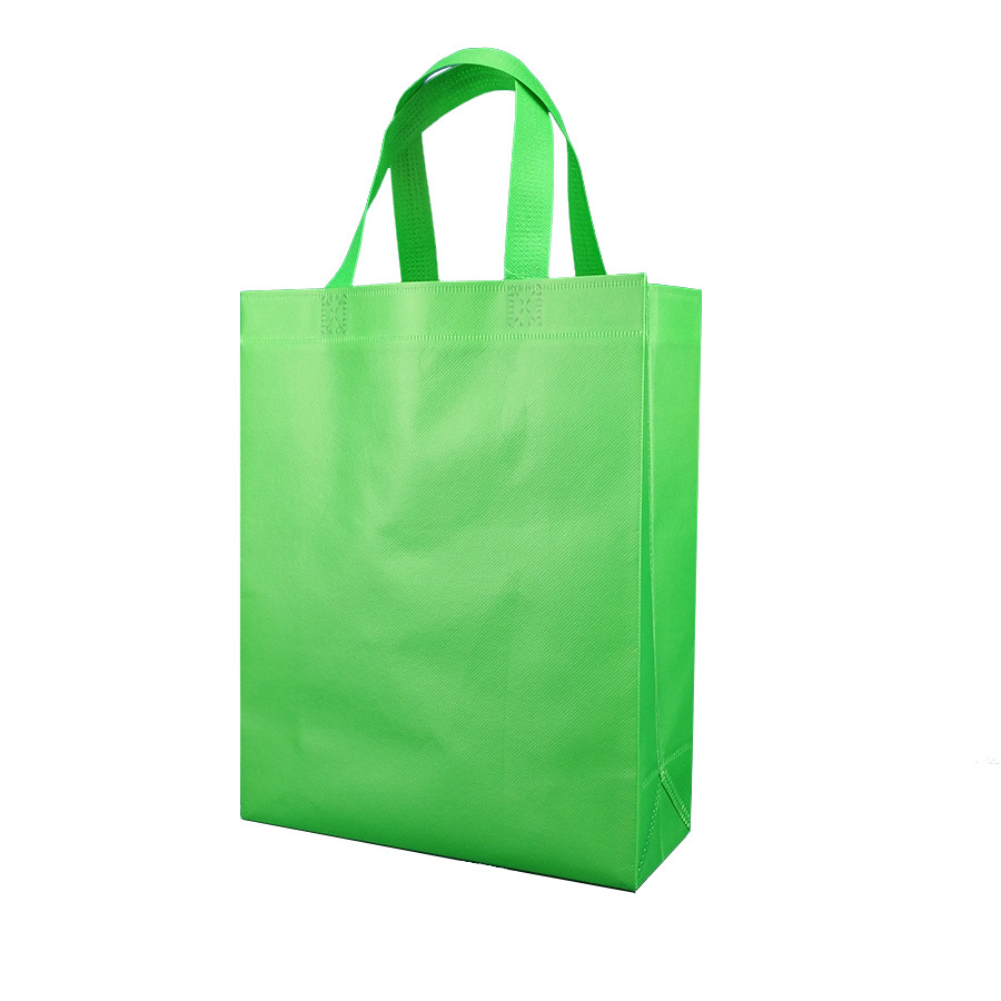 China Custom recycled printed non woven shopping bag price biodegradable tote grocery bag with diecut handle non woven pp bags on sale