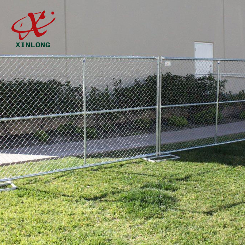 Portable Outdoor Temporary Security Fence Panels Metal Iron Material