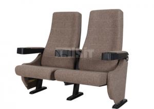 China Gravity Seat Return Structure Theatre Seating Chairs Tip Up Arm With Cup Holder on sale