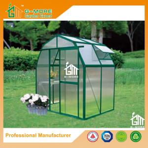 China 4'x6'x6.7'FT Green Color Easy DIY Barn Style Aluminum Greenhouse on sale