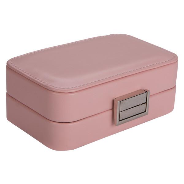 Cheap Handmade Portable Travel Jewelry Box Square Shape Suitcase Design For Retail for sale